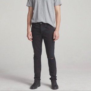 NWT Rag & Bone Men's Fit 0 Super Skinny Shel with Holes Distressed Jeans Size 31